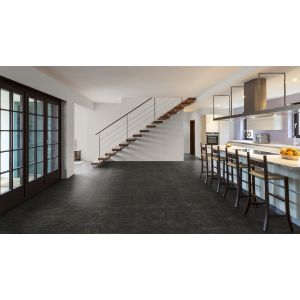 Keuken met Abstract Chocolate Black 53121 PVC vloer mFLOR