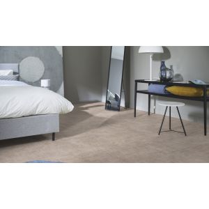 Slaapkamer met Abstract Spark Almond 53127 PVC vloer mFLOR