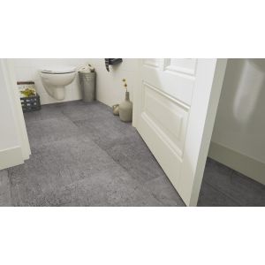 Toilet met Estrich Stone Grey 59211 PVC vloertegel mFLOR