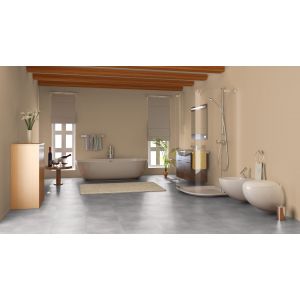 Badkamer met Nuance Off Grey 44116 PVC vloertegel mFLOR