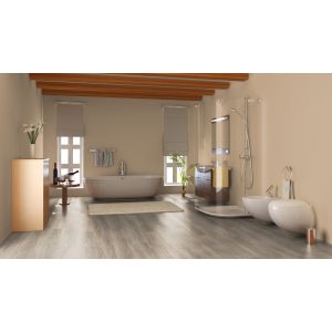 Badkamer met Authentic Oak XL Sardinia 56319 PVC vloer mFLOR