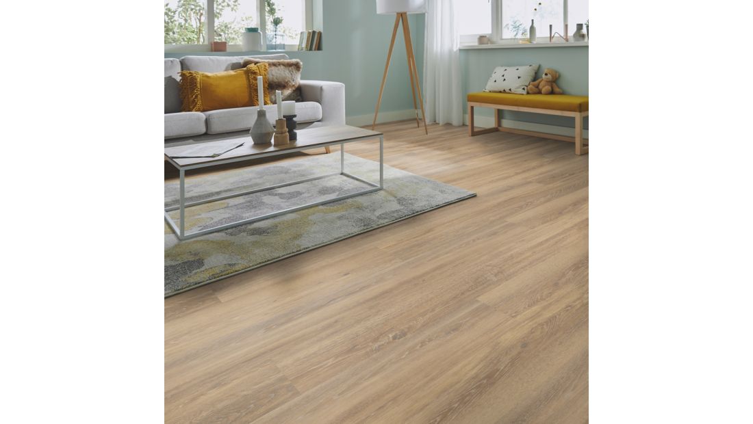 Silence Oak Piedmont 55914  woonkamer met PVC klikvloer Solcora