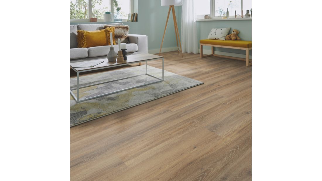 Silence Oak Apulia 55915 woonkamer met PVC klikvloer Solcora