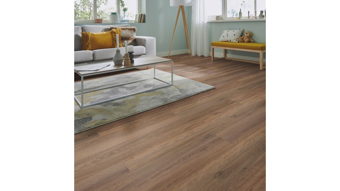 Silence Oak Liguria 55916 woonkamer met PVC klikvloer Solcora