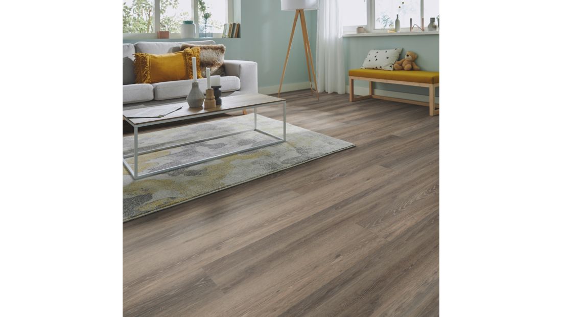 Silence Oak Lombardia 55917 woonkamer met PVC klikvloer Solcora