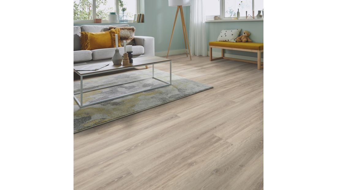 Silence Oak Sardinia 55919 woonkamer met PVC klikvloer Solcora