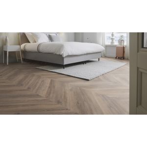 Slaapkamer Parva Chevron Calabria 42213 PVC Hongaarse Punt vloer mFLOR