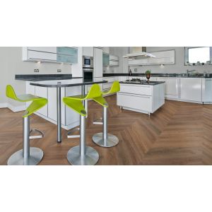 Keuken Parva Chevron Liguria 42216 PVC Hongaarse Punt vloer mFLOR