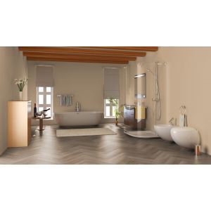 Badkamer Parva River Oak Douro 41325  PVC visgraat vloer mFLOR