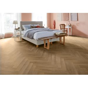 Slaapkamer Parva River Oak Danube 41322  PVC visgraat vloer mFLOR