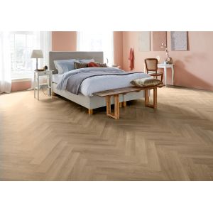 Slaapkamer Parva River Oak Rhone 41319  PVC visgraat vloer mFLOR