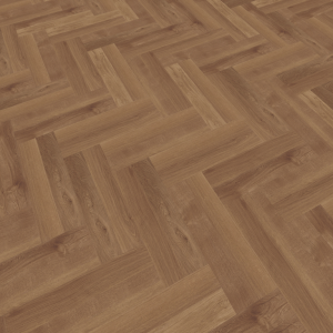 Woonkamer met Parva Broadleaf Dark Sycamore 40813 PVC Vloer mFLOR